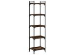 Syfax™ Libreria A 5 Ripiani Rovere Fumo 40X30X154 Cm Legno Multistrato