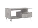 Syfax™ Tavolino Salotto Grigio Cemento 90X49X45 Cm Legno Multistrato