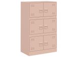 Syfax™ Credenza Rosa 67X39X107 Cm In Acciaio