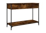 Syfax™ Tavolino Consolle Rovere Fumo 100X34,5X75Cm Legno Multistrato