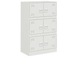 Syfax™ Credenza Bianca 67X39X107 Cm In Acciaio