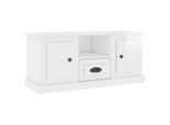 Syfax™ Mobile Porta Tv Bianco Lucido 100X35,5X45 Cm Legno Multistrato