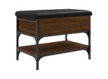 Syfax™ Panca Porta Scarpe Rovere Marrone 62X42X45 Cm Legno Multistrato
