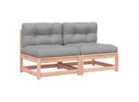 Syfax™ Divani Giardino Senza Braccioli Con Cuscini 2 Pz Legno Douglas