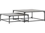 Syfax™ Tavolini Salotto Impilabili 2Pz Grigio Sonoma Legno Multistrato