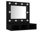 Syfax™ Mobile A Specchio Con Led Nero 60X31,5X62 Cm