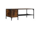 Syfax™ Tavolino Salotto Ripiano Rovere Fumo 100X51X40Cm Multistrato