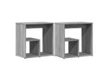 Syfax™ Tavolini 2 Pz Grigio Sonoma 50X30X50 Cm In Legno Multistrato