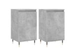 Syfax™ Credenze 2 Pz Grigio Cemento 40X35X70 Cm In Legno Multistrato