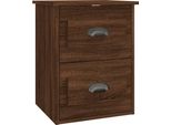 Syfax™ Comodino A Parete Rovere Marrone 41,5X36X53 Cm