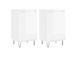 Syfax™ Credenze 2 Pz Bianco Lucido 40X35X70 Cm In Legno Multistrato