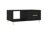 Syfax™ Tavolino Da Salotto Nero 90X50X40 Cm In Legno Multistrato