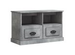 Syfax™ Mobile Porta Tv Grigio Cemento 80X35X50 Cm In Legno Multistrato