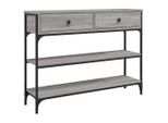 Syfax™ Tavolino Consolle Grigio Sonoma 100X25X75Cm Legno Multistrato