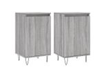 Syfax™ Credenze 2 Pz Grigio Sonoma 40X35X70 Cm In Legno Multistrato