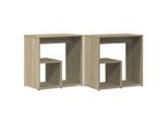 Syfax™ Tavolini Rovere Sonoma 2 Pz 50X30X50 Cm In Legno Multistrato