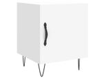 Syfax™ Comodino Bianco 40X40X50 Cm In Legno Multistrato