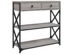 Syfax™ Tavolino Consolle Grigio Sonoma 75X28X75 Cm Legno Multistrato