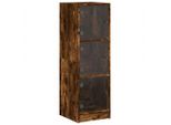 Syfax™ Credenza Con Ante In Vetro Rovere Fumo 35X37X109 Cm