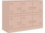 Syfax™ Credenza Rosa 99X39X73 Cm In Acciaio