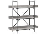 Syfax™ Libreria 3 Ripiani Grigio Sonoma 100X33X108,5 Legno Multistrato