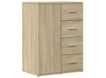 Syfax™ Credenza Rovere Sonoma 59X39X80 Cm In Legno Multistrato