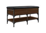 Syfax™ Panca Porta Scarpe Rovere Marrone 82X42X45 Cm Legno Multistrato