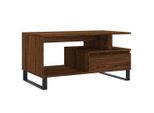Syfax™ Tavolino Salotto Rovere Marrone 90X49X45 Cm Legno Multistrato