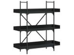 Syfax™ Libreria A 3 Ripiani Nera 100X33X108,5 Cm In Legno Multistrato