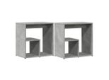 Syfax™ Tavolini 2Pz Grigio Cemento 50X30X50 Cm In Legno Multistrato