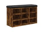 Syfax™ Panca Porta Scarpe Rovere Fumo 82X32X50 Cm Legno Multistrato
