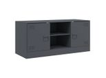 Syfax™ Mobile Porta Tv Antracite 99X39X44 Cm In Acciaio