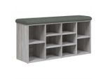 Syfax™ Panca Porta Scarpe Grigio Sonoma 102X32X50 Cm Legno Multistrato
