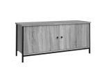 Syfax™ Mobile Tv Con Ante Grigio Sonoma 102X35X45 Cm Legno Multistrato