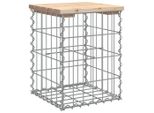Syfax™ Panca Giardino Design Gabbione 33X31X42 Cm Legno Massello Pino