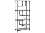 Syfax™ Libreria Grigio Sonoma 81X36X176 Cm In Legno Multistrato