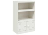 Syfax™ Credenza Bianca 67X39X107 Cm In Acciaio