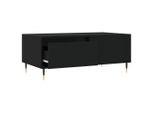 Syfax™ Tavolino Da Salotto Nero 90X50X36,5 Cm In Legno Multistrato