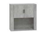 Syfax™ Mobile A Parete Grigio Cemento 80X33X80 Cm In Legno Multistrato
