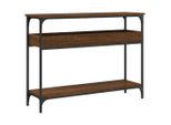 Syfax™ Tavolo Consolle Ripiano Rovere Marrone 100X29X75Cm Multistrato