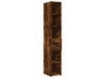 Syfax™ Credenza Rovere Fumo 30X42,5X185 Cm In Legno Multistrato