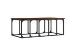Syfax™ Tavolino Da Salotto Rovere Fumo 100X50X35,5Cm Legno Multistrato