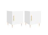 Syfax™ Comodini 2 Pz Bianchi 40X40X50 Cm In Legno Multistrato