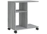 Syfax™ Tavolino Con Ruote Grigio Sonoma 50X30X55 Cm Legno Multistrato