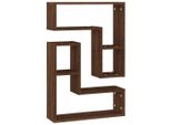 Syfax™ Mensole Parete 2Pz Rovere Marrone 50X15X50 Cm Legno Multistrato