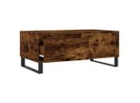 Syfax™ Tavolino Da Salotto Rovere Fumo 90X50X36,5 Cm Legno Multistrato