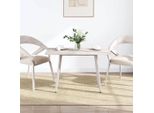 Syfax™ Piano Tavolo Bianco 110X55X2,5 Legno Massello Pino Rettangolare