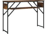Syfax™ Tavolo Consolle Ripiano Rovere Fumo 105X30X75Cm Multistrato