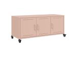 Syfax™ Mobile Tv Rosa 100,5X39X43,5 Cm In Acciaio