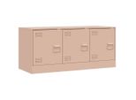 Syfax™ Mobile Porta Tv Rosa 99X39X44 Cm In Acciaio